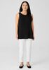 Washable Stretch Crepe Slim Pant