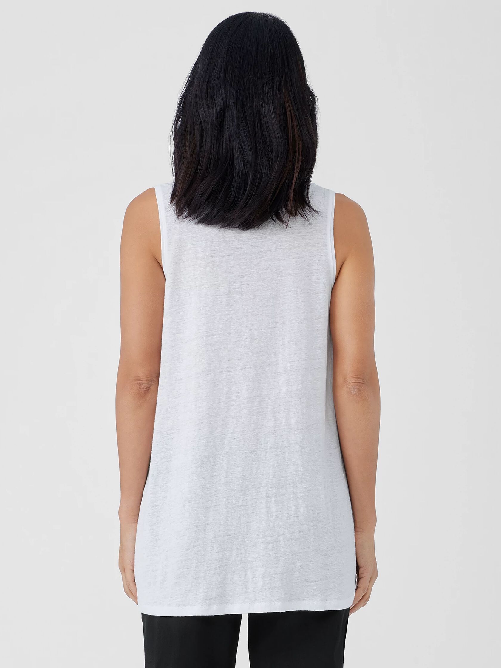 Organic Linen Jersey Long Tank