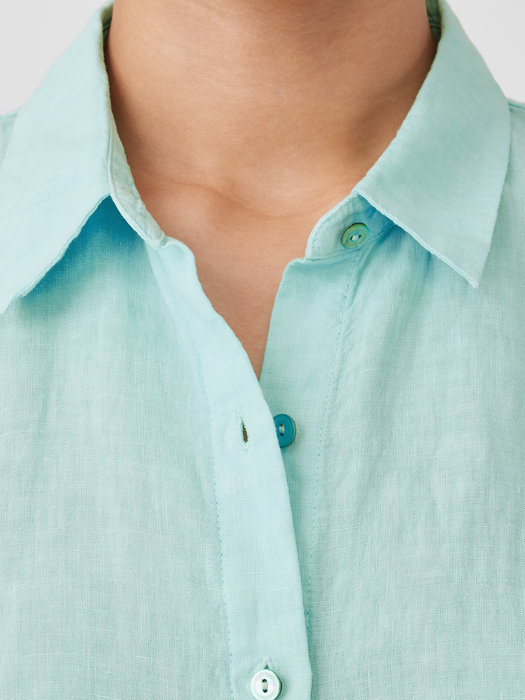 Garment-Dyed Handkerchief Linen Sleeveless Shirt