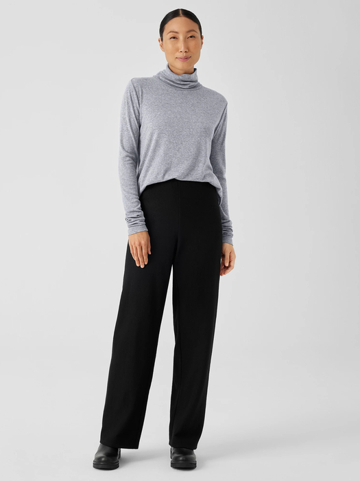 Boiled Wool Jersey Straight Pant