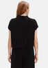 Organic Linen Cotton Funnel Neck Box-Top