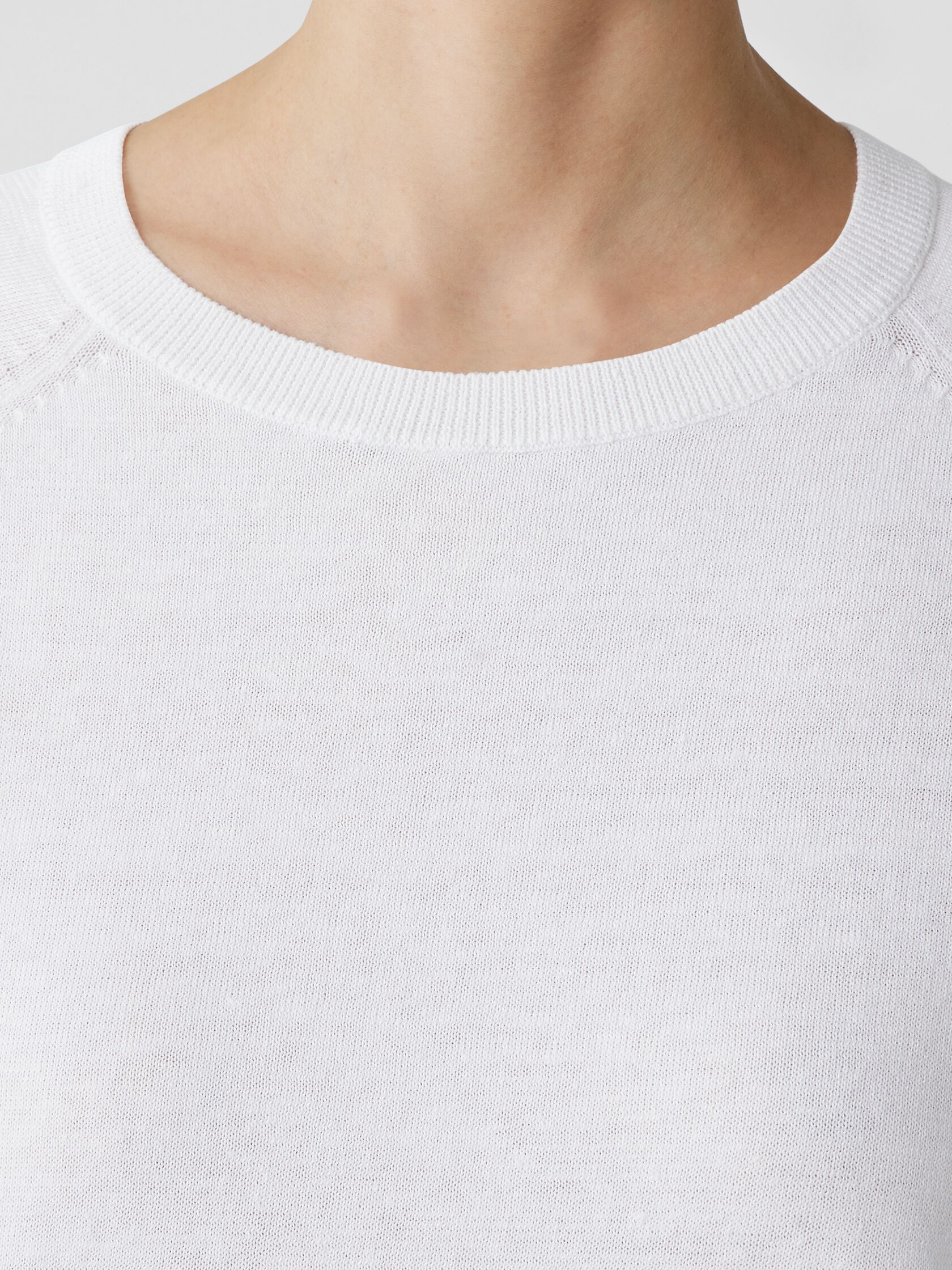 Organic Linen Cotton Raglan-Sleeve Top