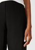 Washable Stretch Crepe Straight Pant