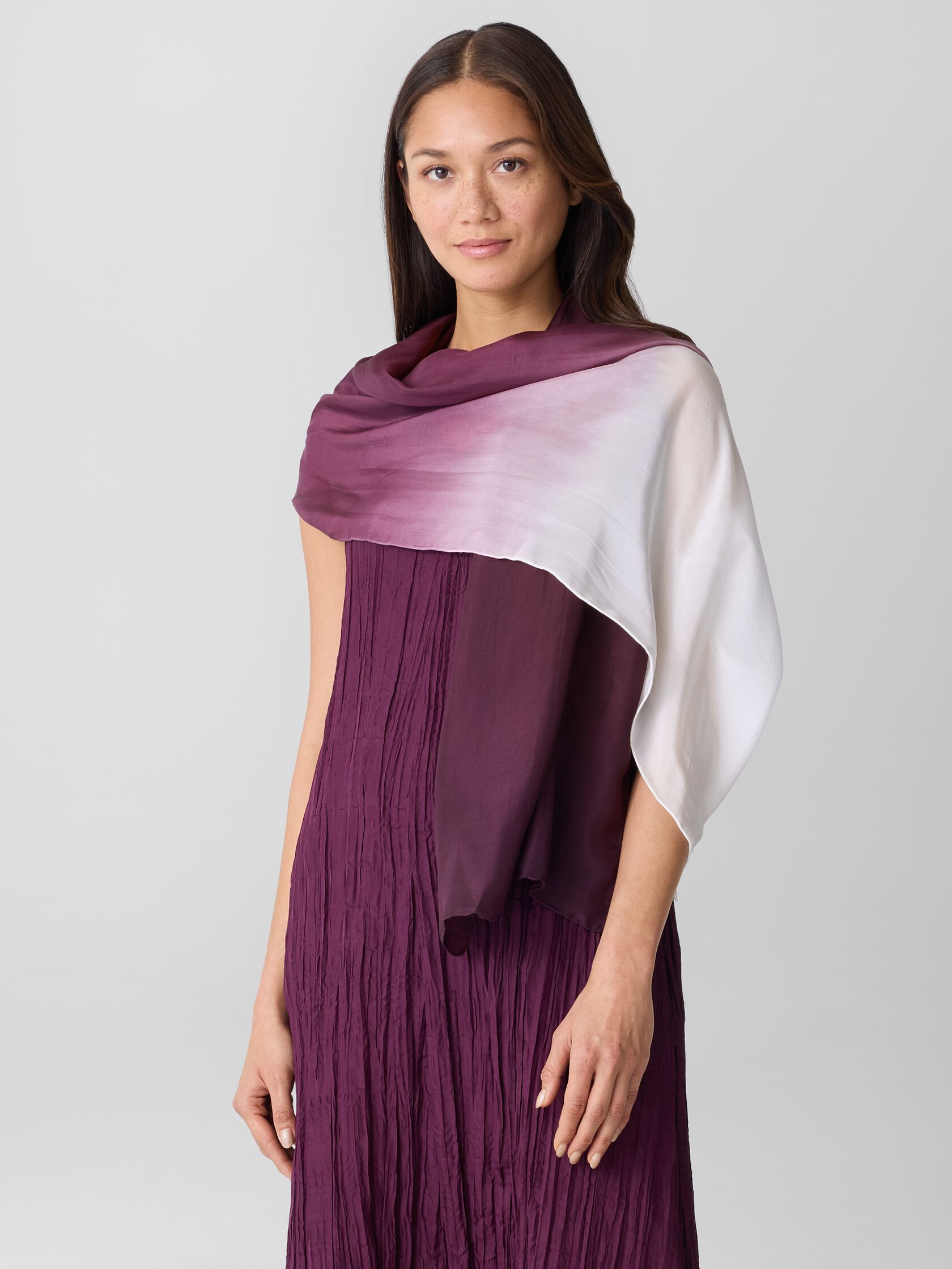 Hand-Dyed Silk Scarf