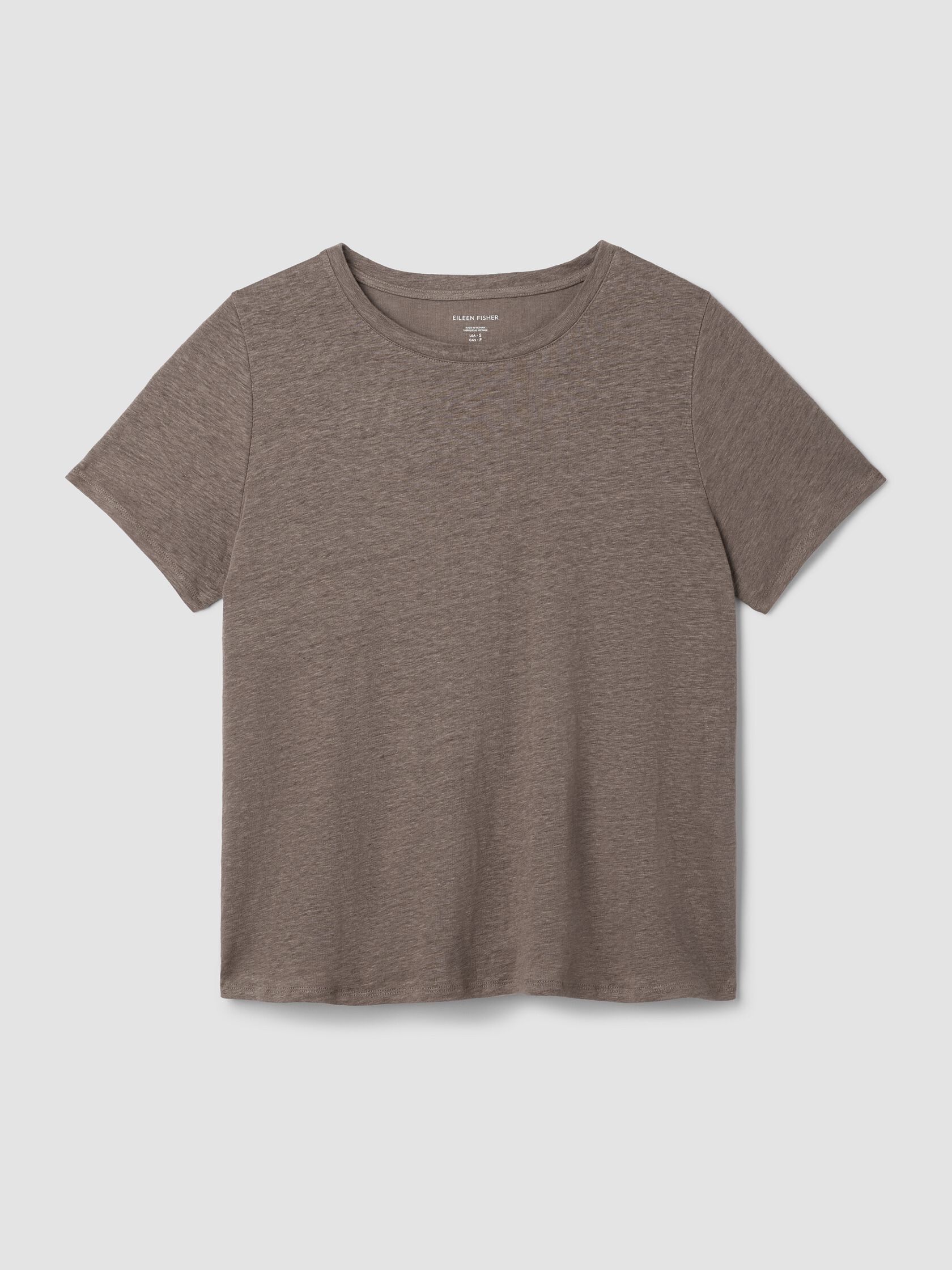Organic Linen Jersey Crew Neck Tee