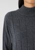 Italian Cashmere Turtleneck Long Top