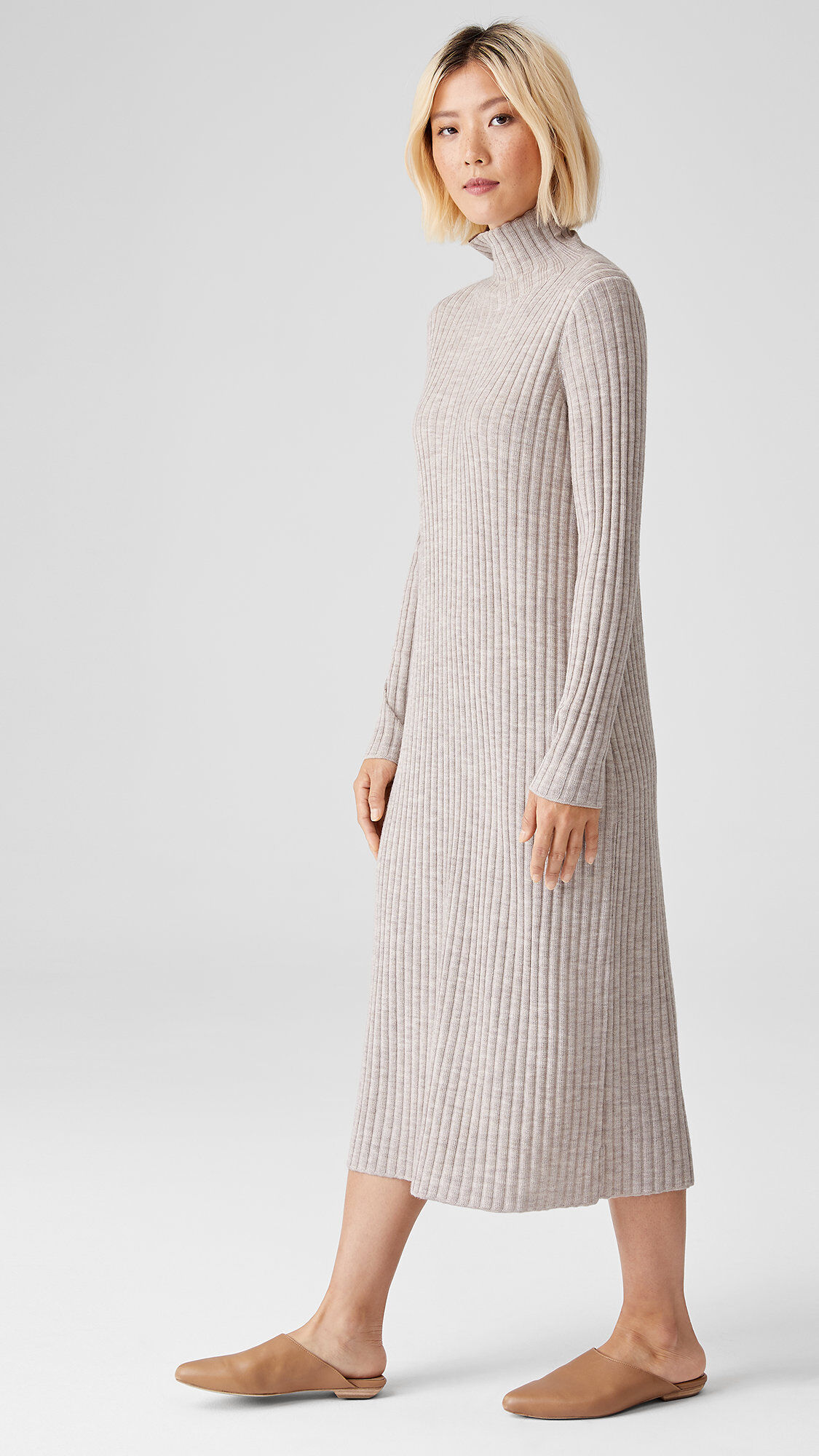 eileen fisher turtleneck dress
