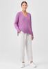 Peruvian Cotton Blend V-Neck Top