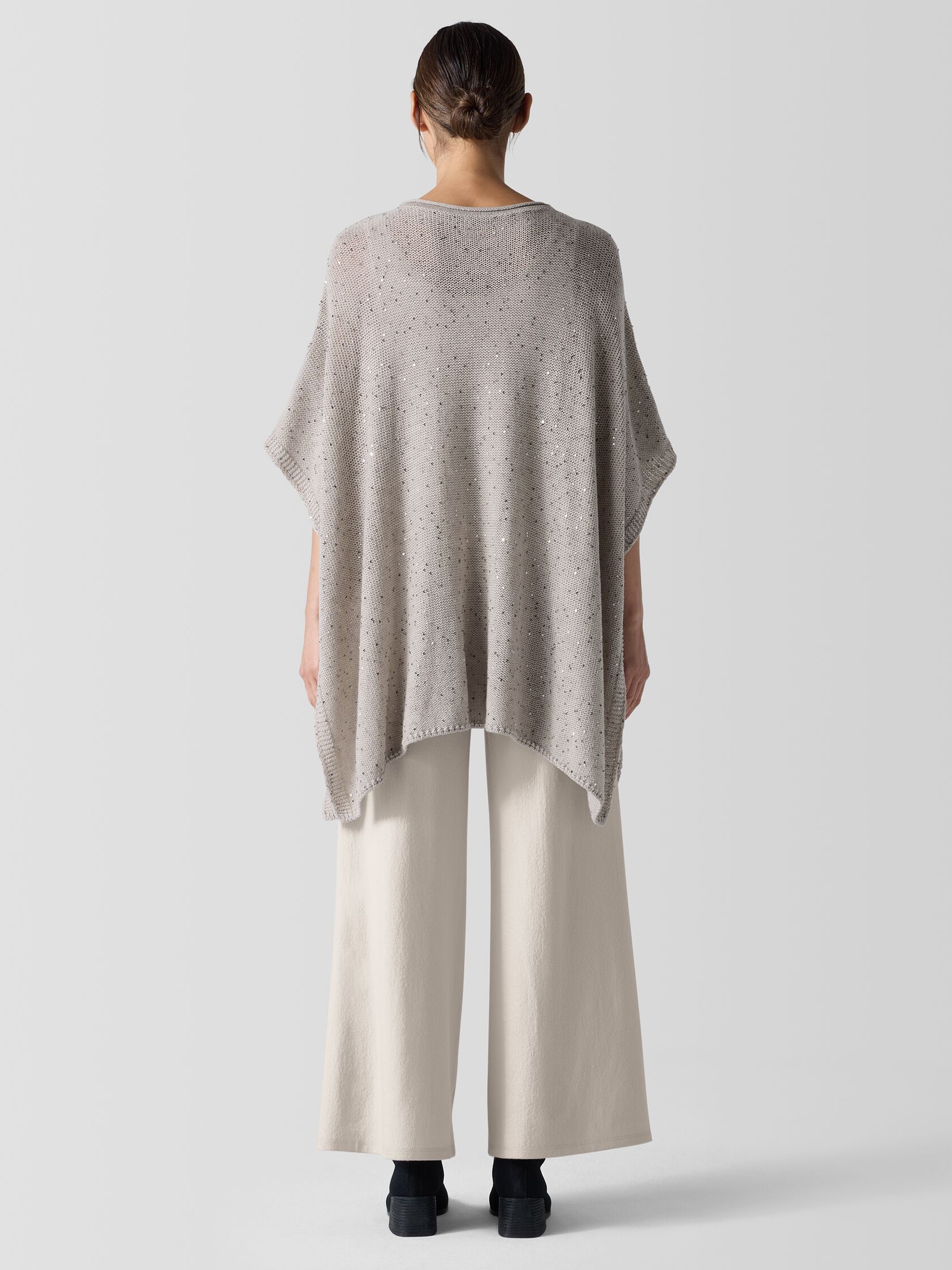 Merino Sequin Poncho