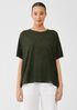 Organic Cotton Hazy Slub Crew Neck Tee
