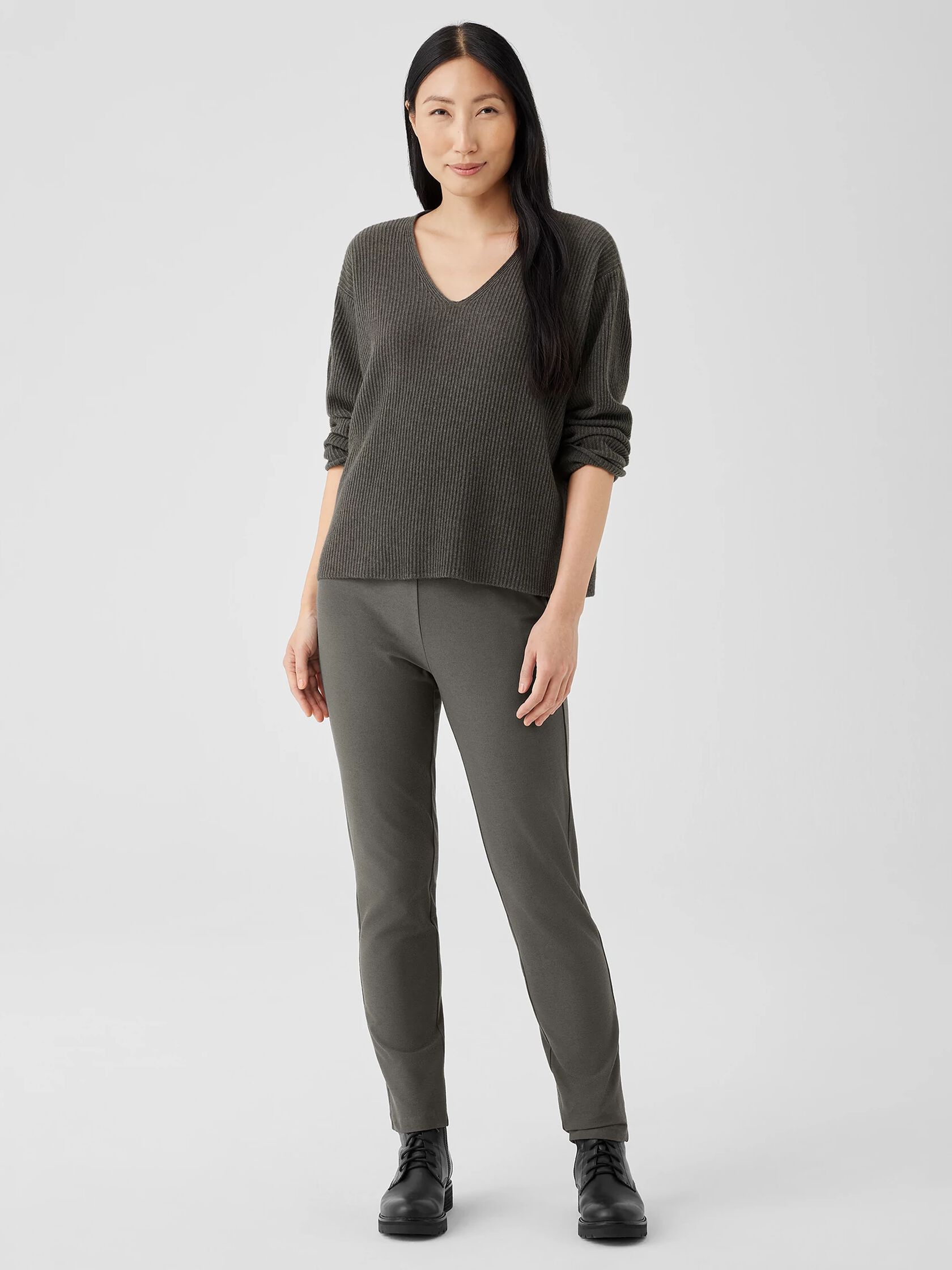 Italian Cashmere V-Neck Top