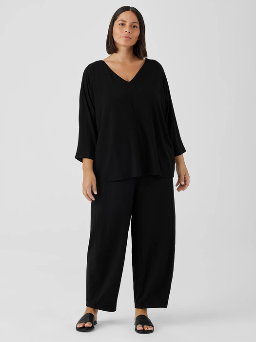 Fine Jersey Dolman-Sleeve Top