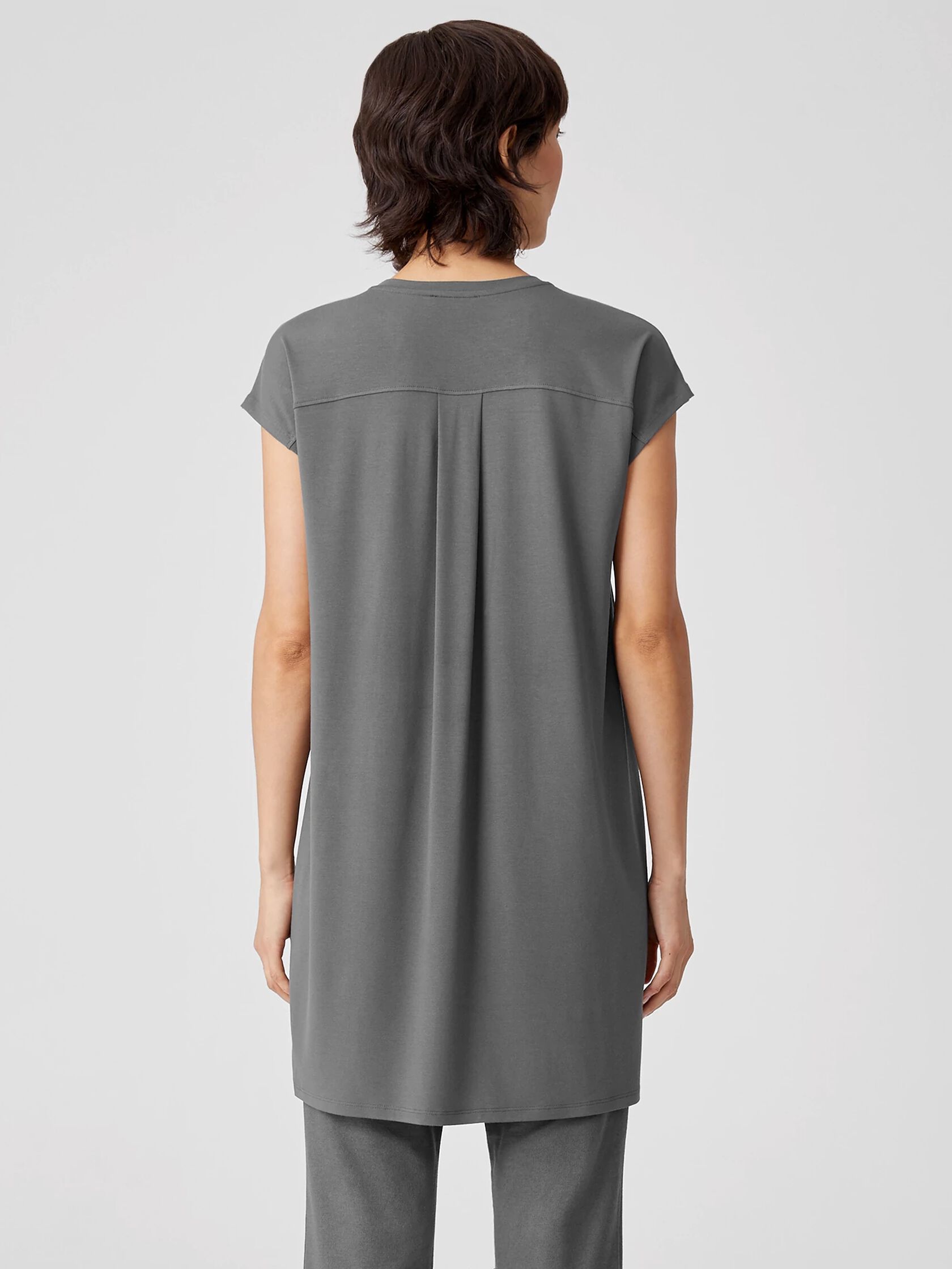 Viscose Jersey Cap-Sleeve Dress