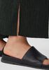 Woven Plisse Wide-Leg Pant