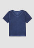 Organic Cotton Hazy Slub V-Neck Tee