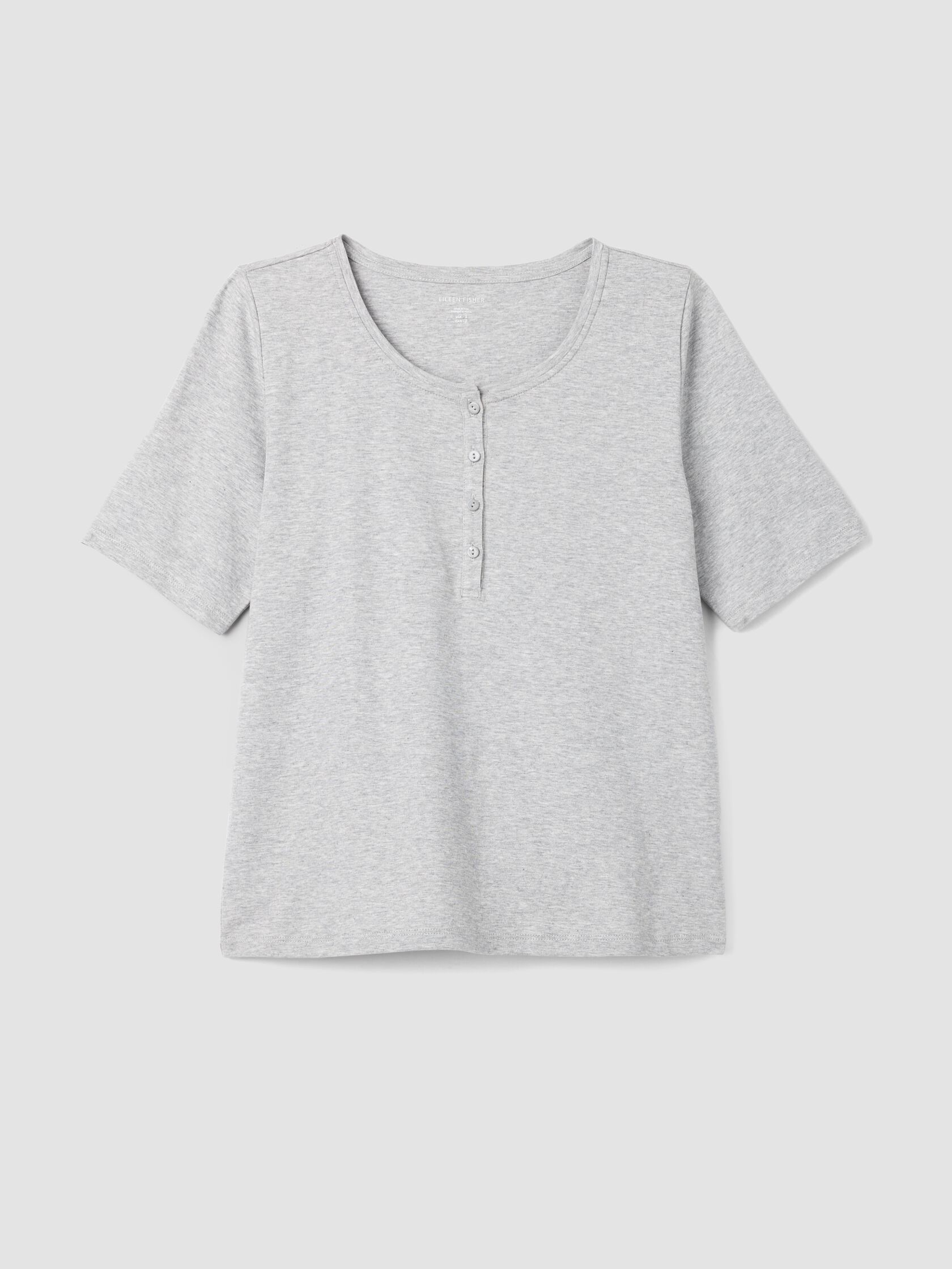 M&eacute;lange Organic Cotton Interlock Henley Sleep Top