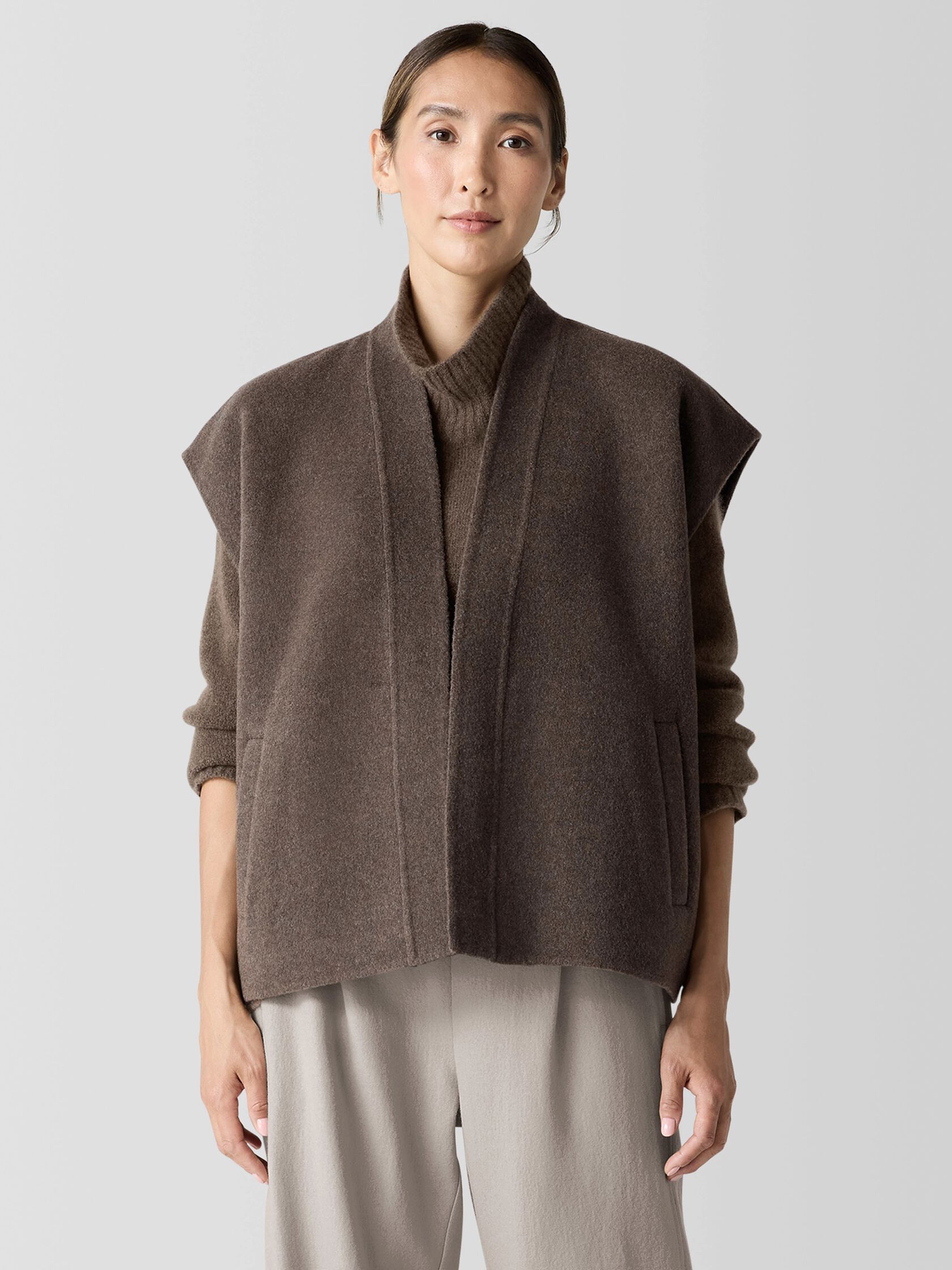 Doubleface Wool Cloud Vest