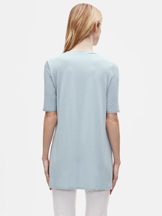 Fine Jersey Elbow-Sleeve Tunic