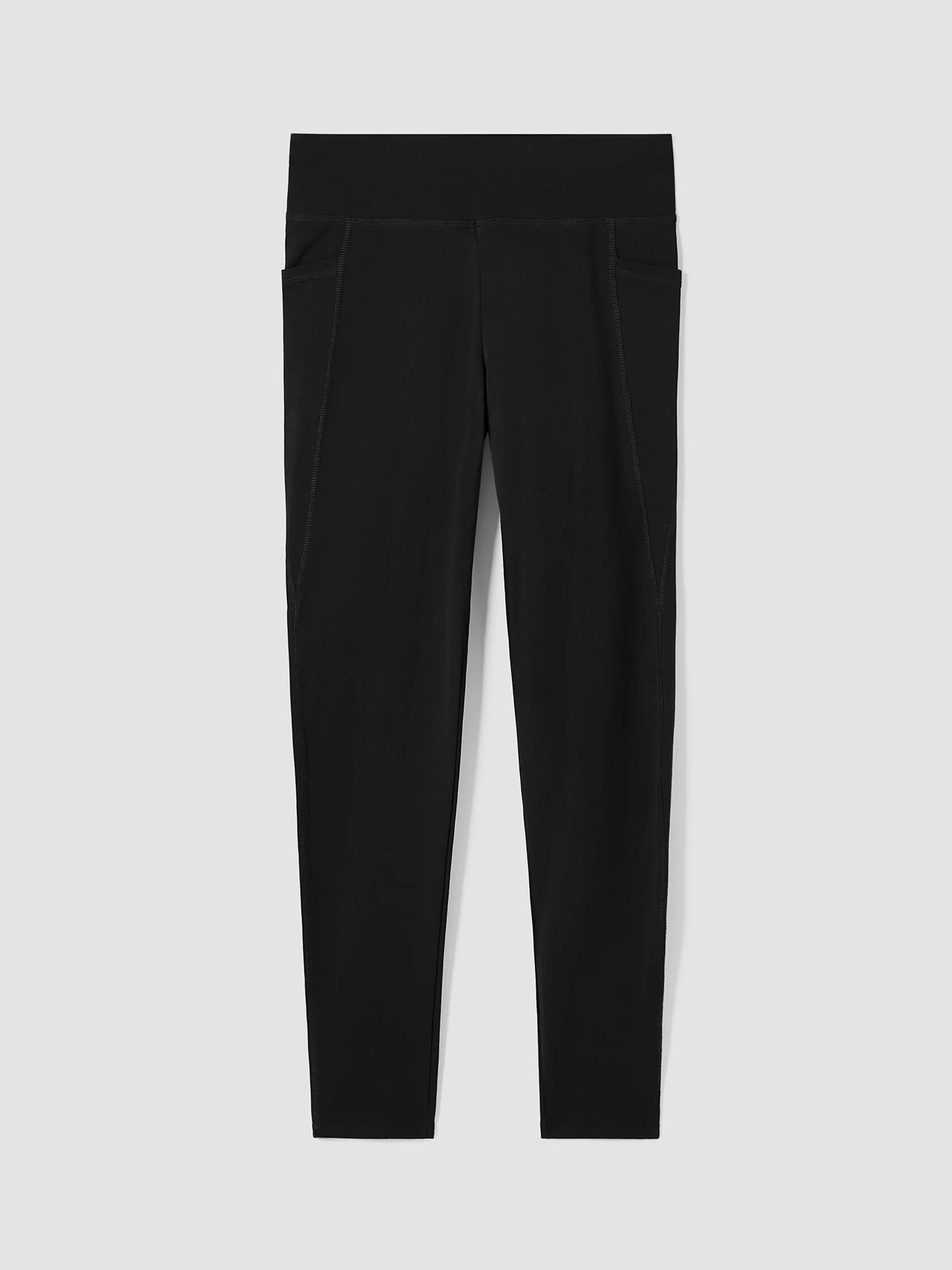 Pima Cotton Stretch Jersey High-Waisted Leggings