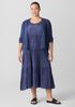 Crushed Silk Tiered Dress