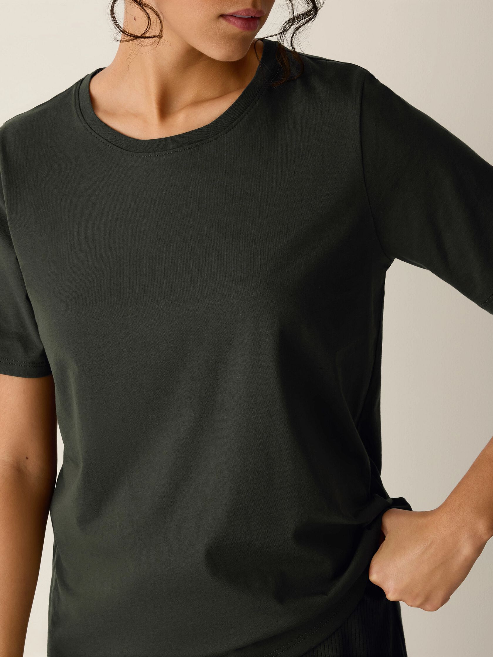 Organic Pima Cotton Jersey Round Neck Tee