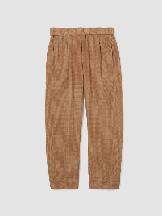 Puckered Organic Linen Lantern Pant