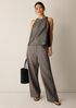 Linen Sheen Halter Neck Top