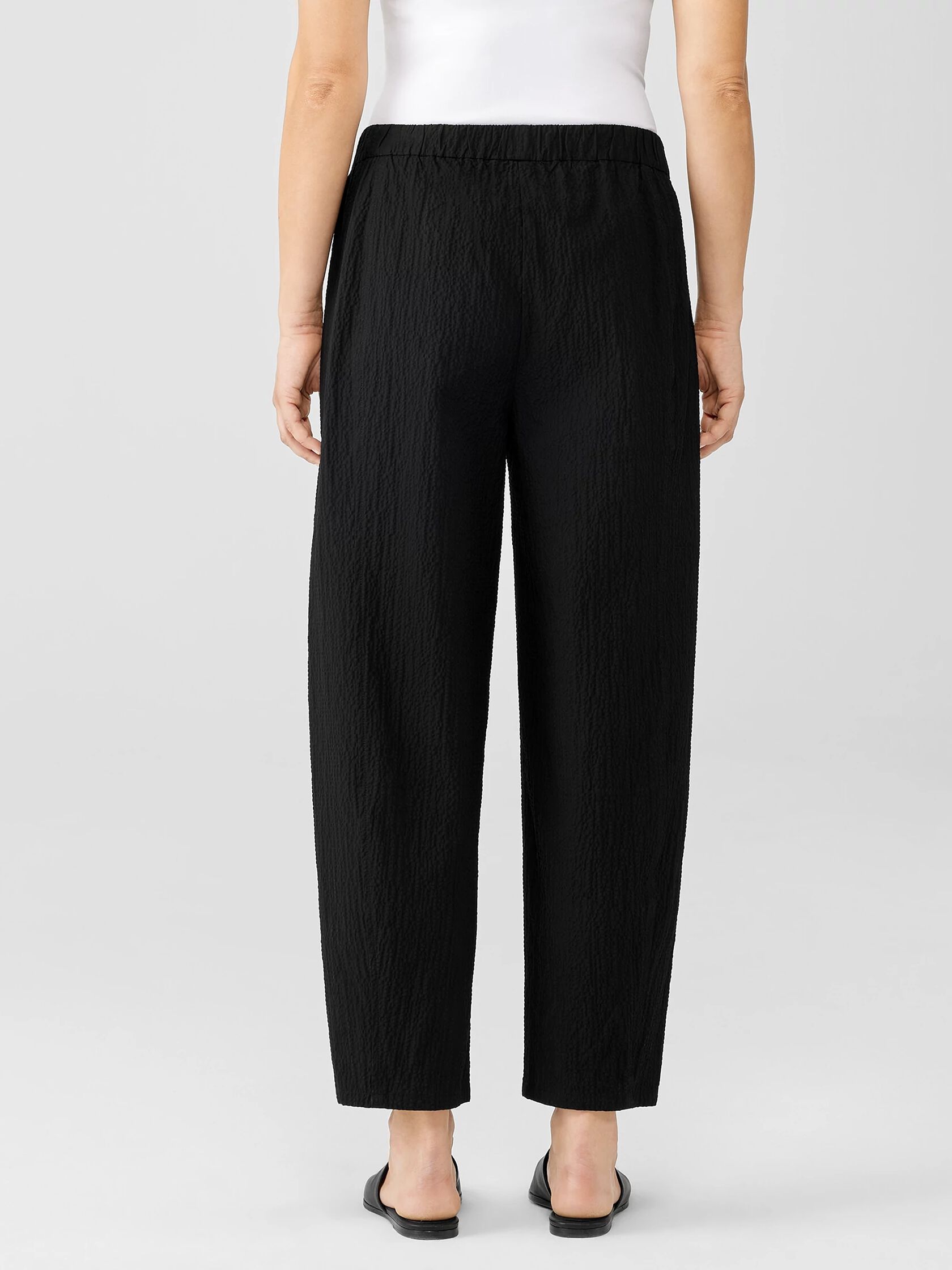 Organic Cotton Pucker Lantern Pant | EILEEN FISHER