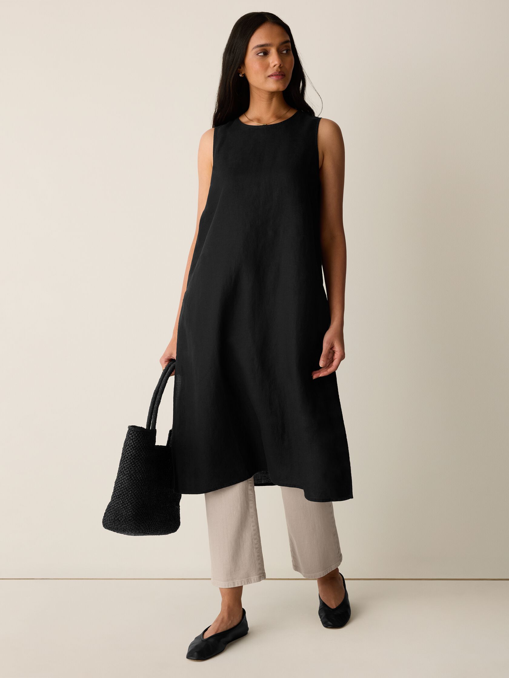 Organic Handkerchief Linen Long Shell