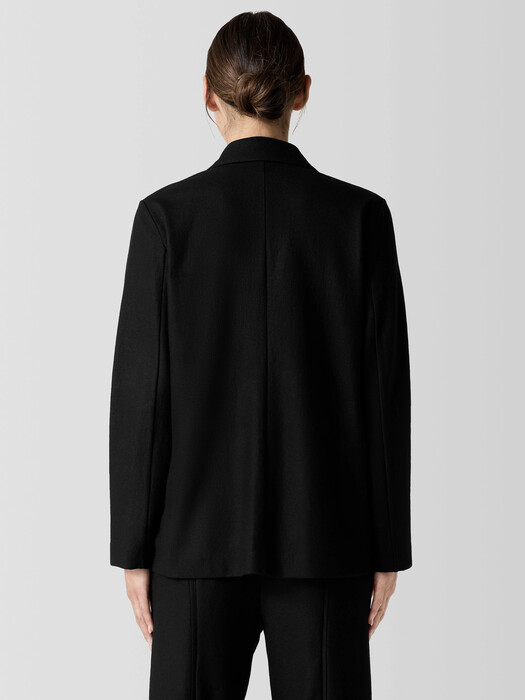 Felted Wool Jersey Blazer in Regenerative Wool