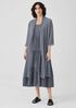 Sheer Silk Georgette High Collar Jacket