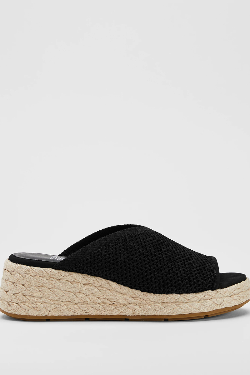 Tali Recycled Stretch Knit Espadrille Wedge Sandal