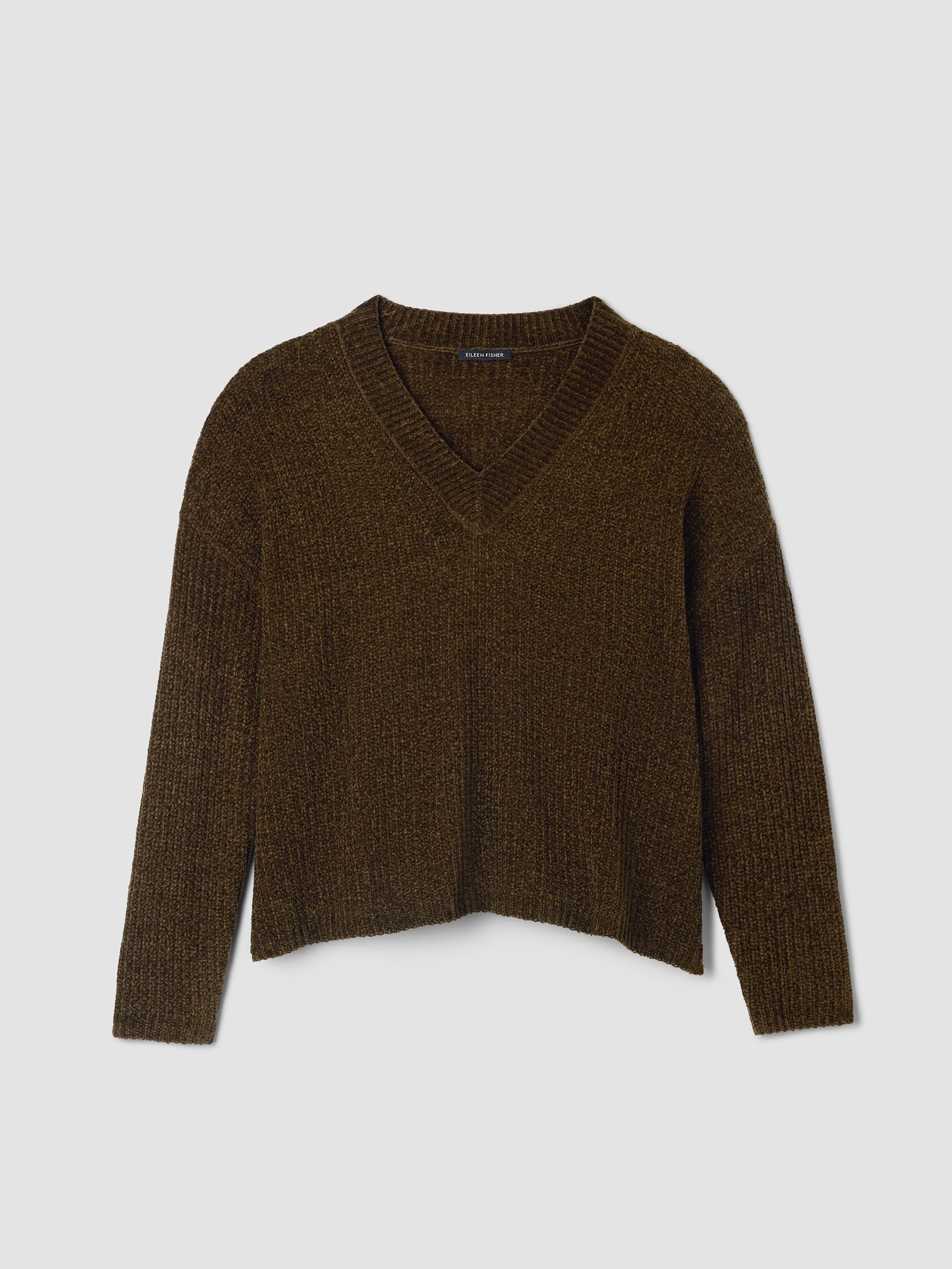 Chenille Blend V-Neck Top