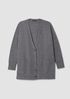 Fine Felted Wool Long Cardigan in Regenerative Wool