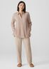 Linen Silk Twill Tapered Pant