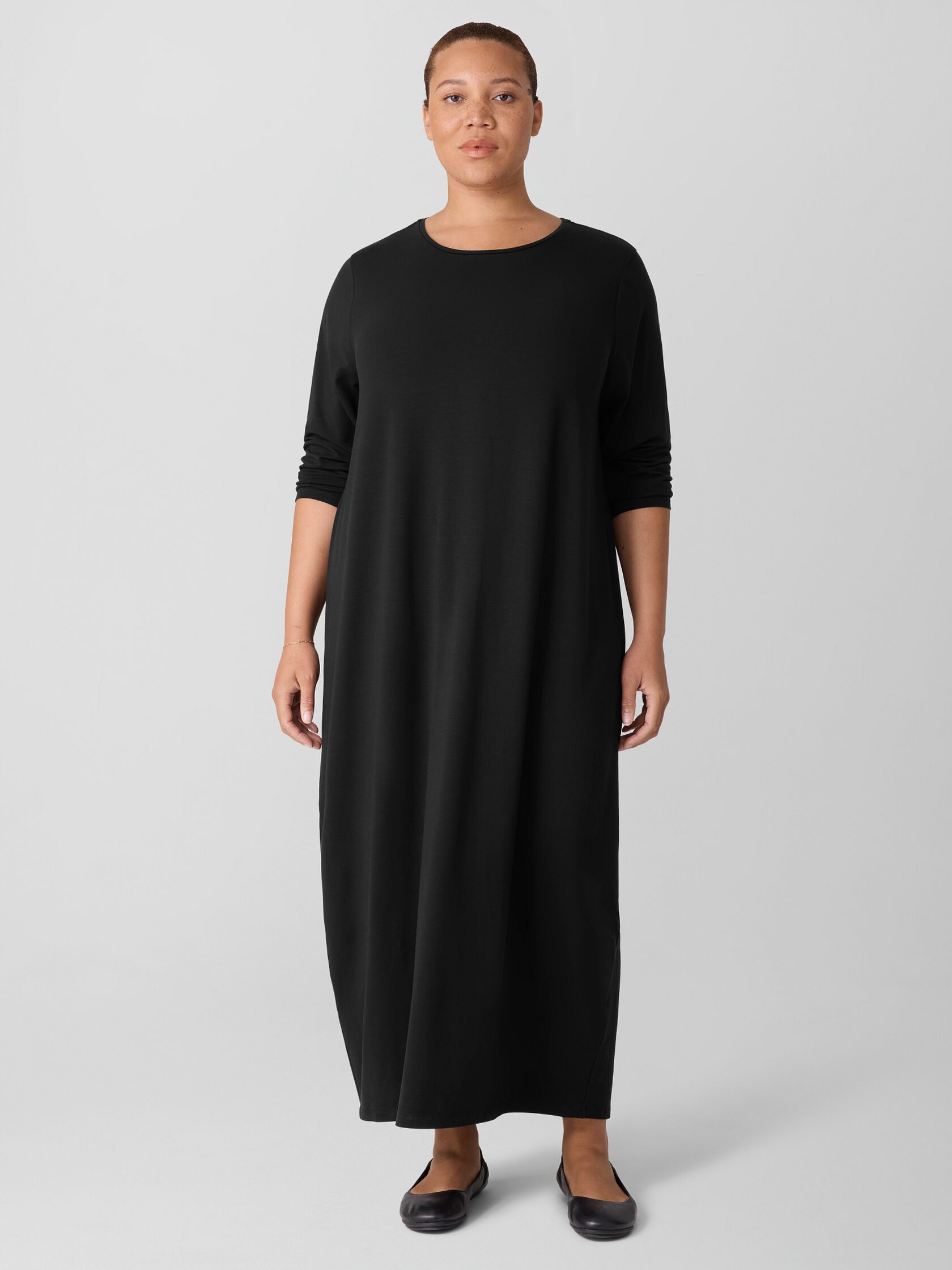 Stretch Jersey Knit Oval Dress