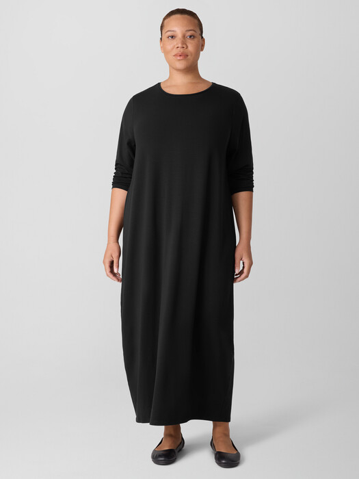 eileen fisher stretch jersey shift dress Stretch Jersey Knit Crew Neck Dress
