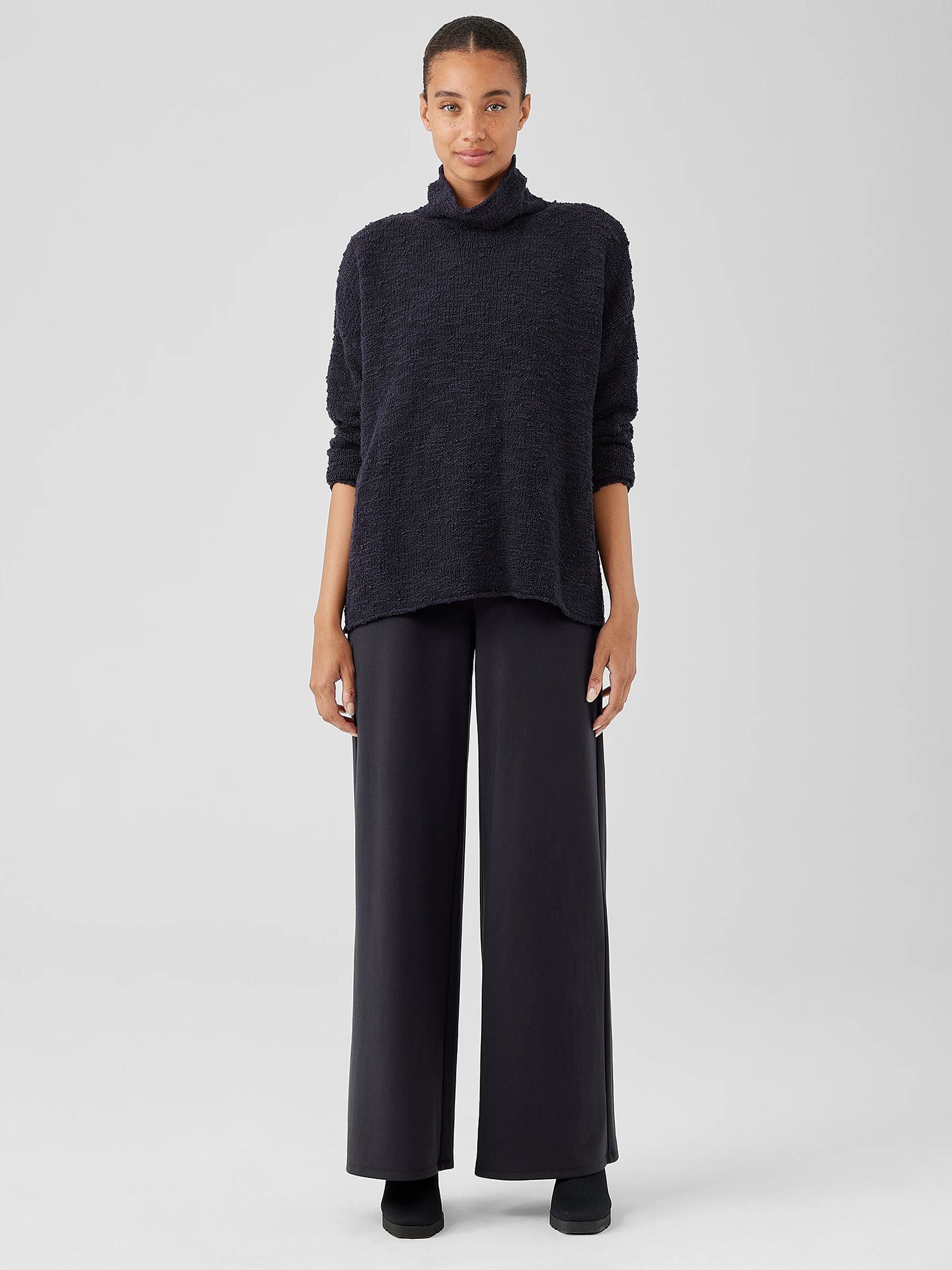 Washable Flex Ponte Wide-Leg Pant | EILEEN FISHER