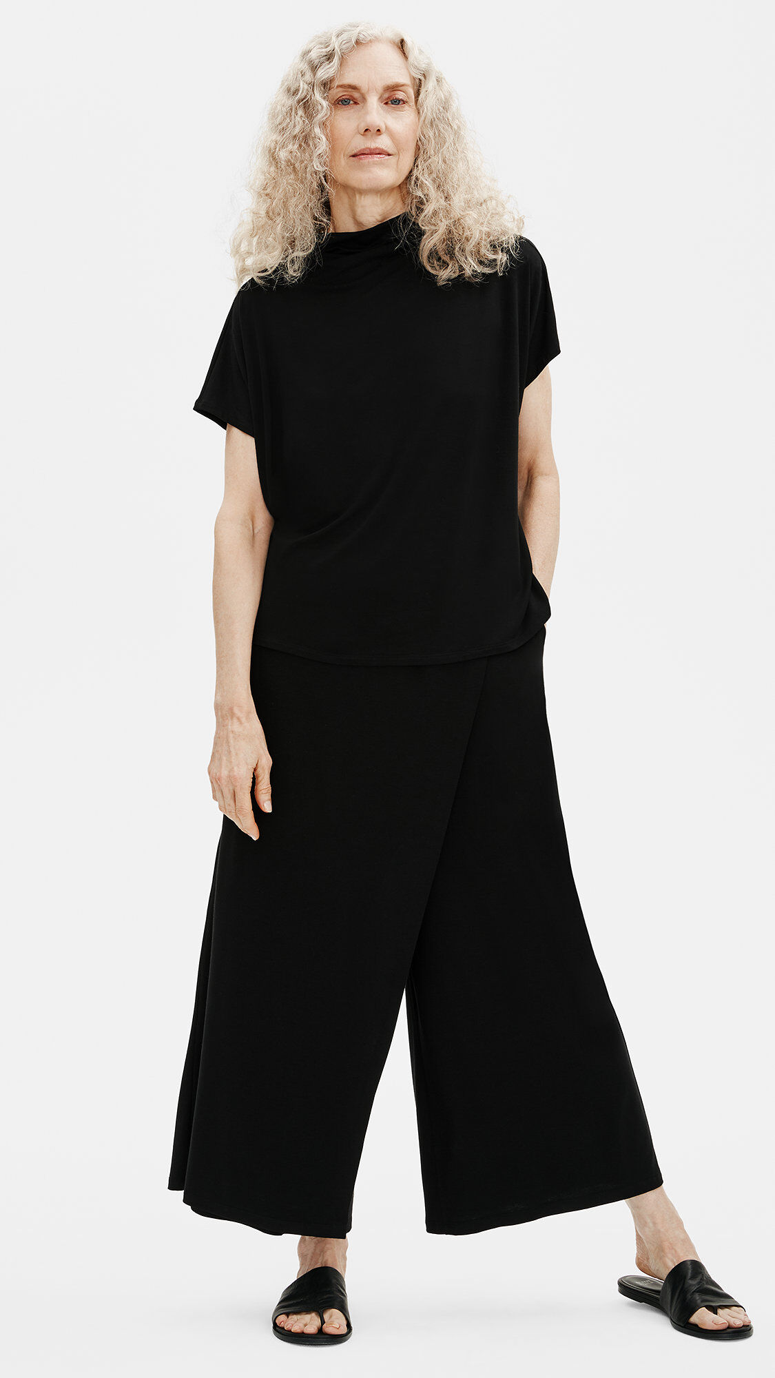 Eileen fisher wrap shop pants