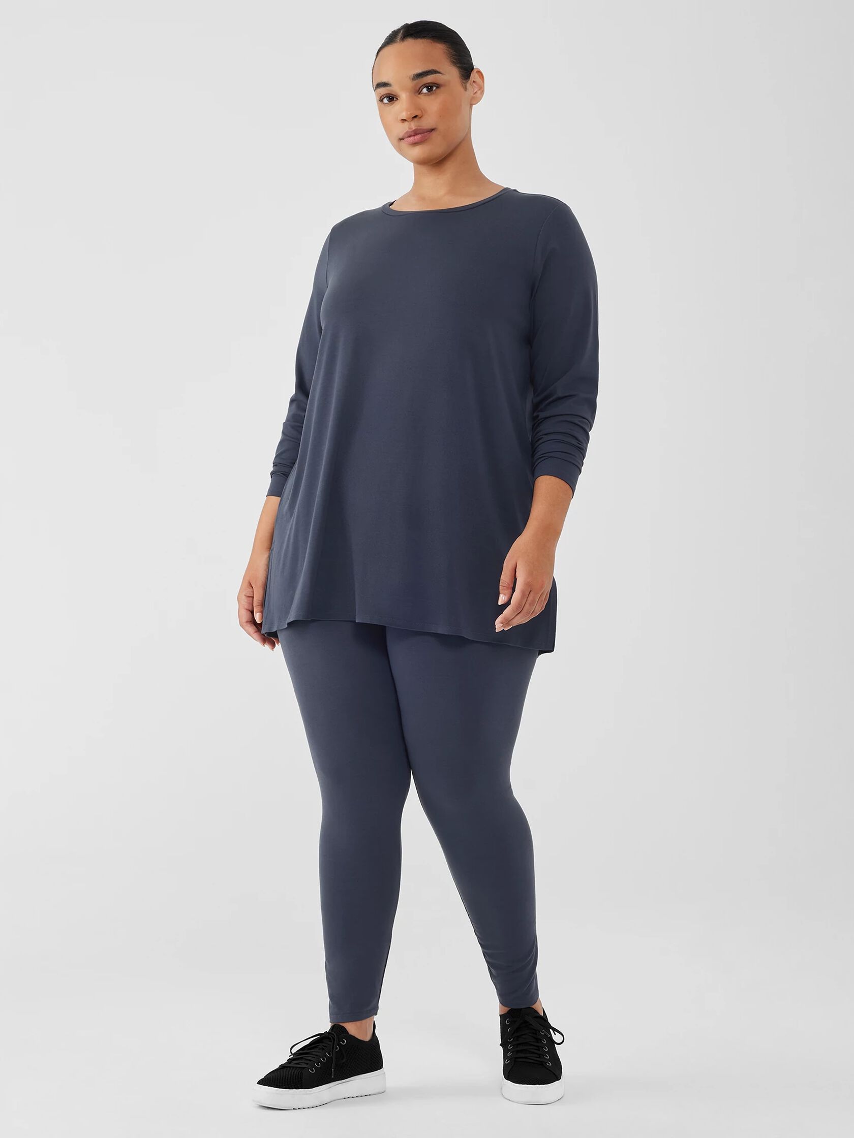 Eileen Fisher Stretch Jersey Knit Skirted Leggings, Created for Macy's -  Macy's