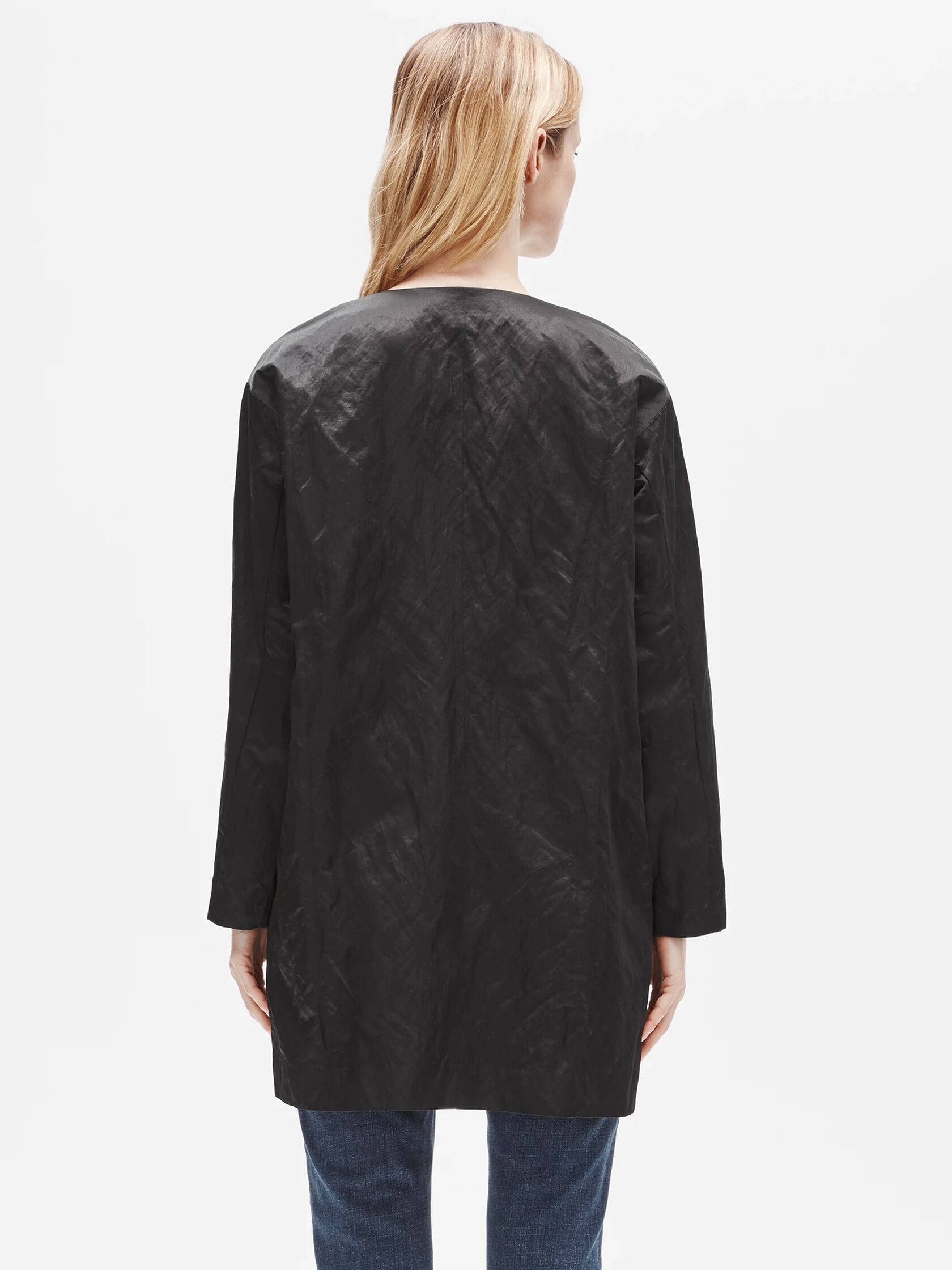 Organic Cotton Satin Steel Coat