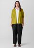 Organic Linen Cotton High Collar Cardigan