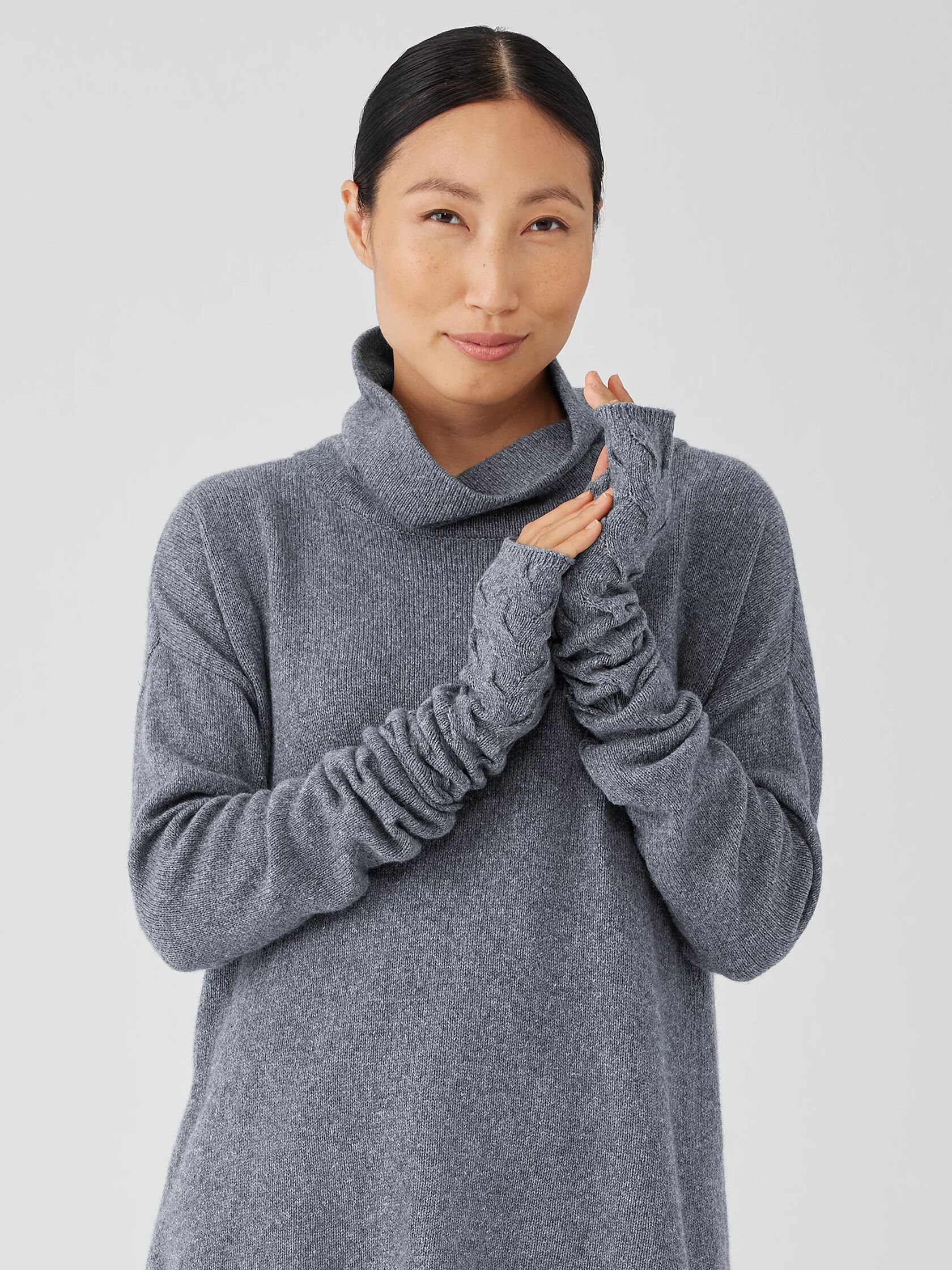 Cotton and Recycled Cashmere Glovelettes