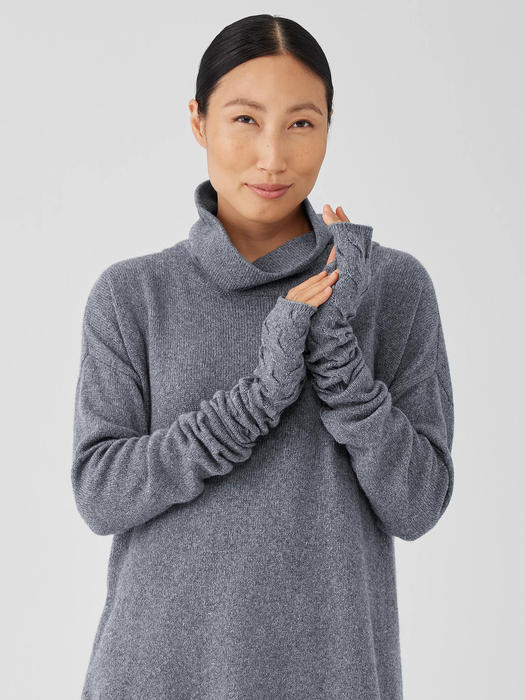 Cotton and Recycled Cashmere Glovelettes