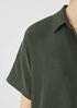 Washed Silk Habutai Short-Sleeve Shirt