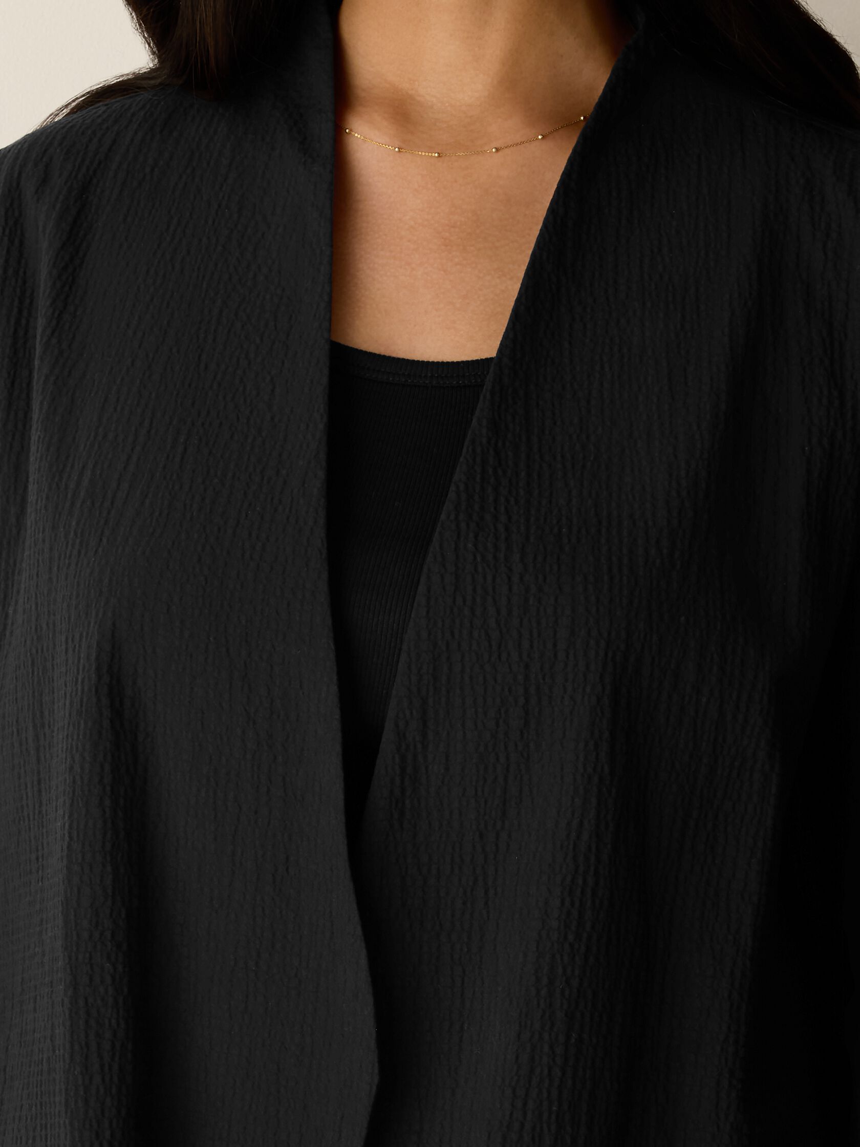 Organic Cotton Pucker Angled Jacket