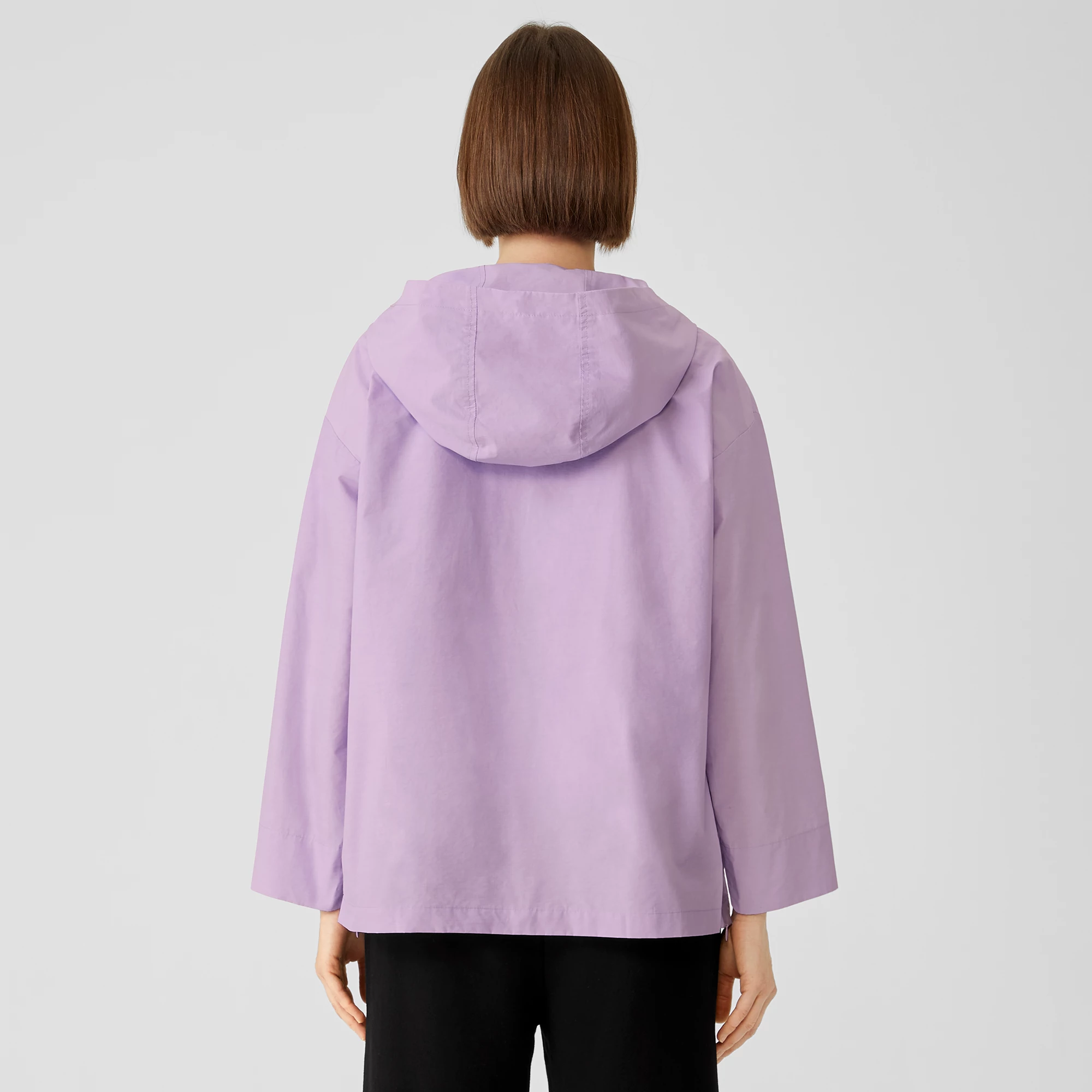 Light Cotton Nylon Popover Jacket 