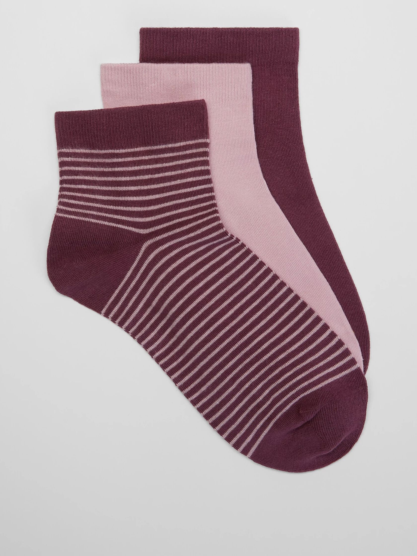 Cotton Ankle Sock 3-Pack