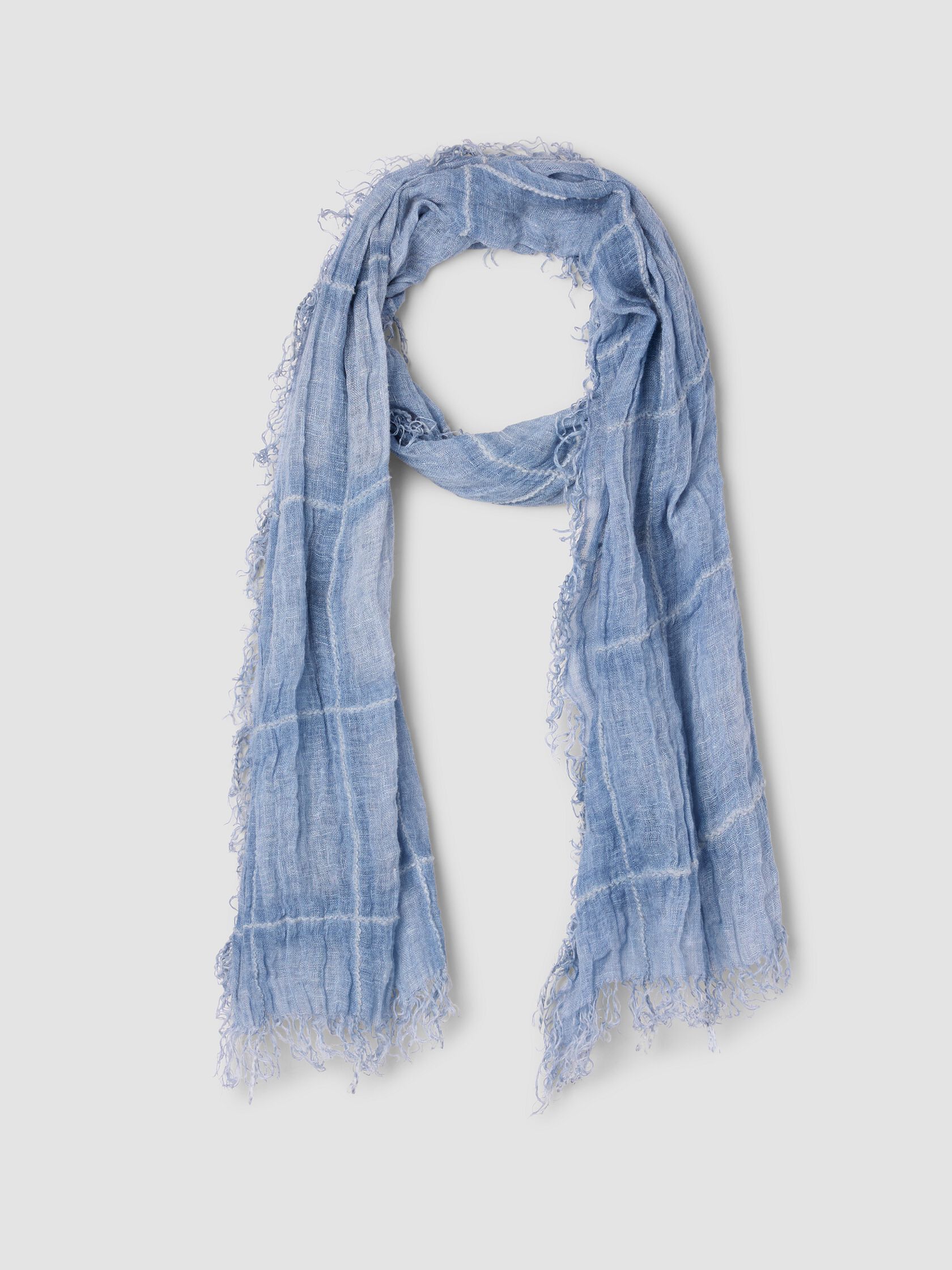 Organic Linen Cotton Squares Scarf