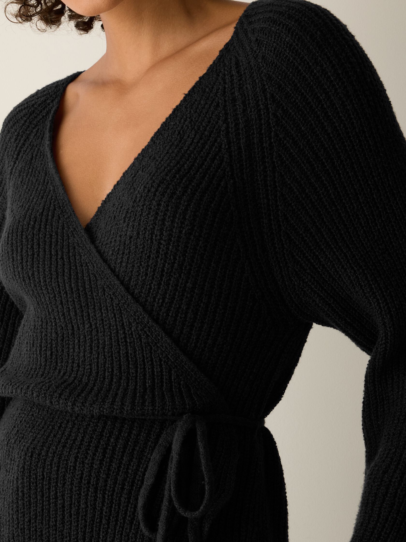 Peruvian Cotton Cloud V-Neck Cardigan